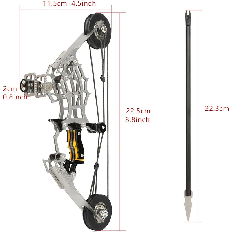 Mini Compound Bow Archery with 12 Arrows and Target | SAMAG