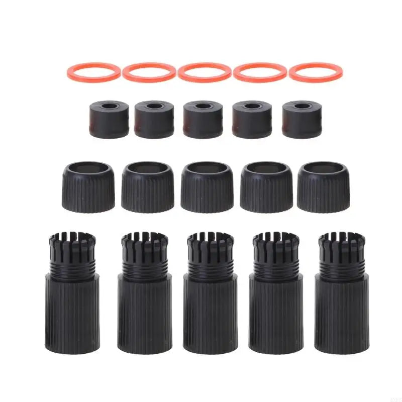 5Pcs White Black RJ45 Waterproof Connector Cap protector Cover For Outdoor Network For Poe IP Camera Pigtail Cable IP Camera