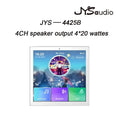 4 channel*20W Wall Amplifier Bluetooth-compatible 4 inch Sound Amp Home Theater Sound System Stereo Music Panel for Restaurant