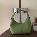 Fashion Large Capacity PU Hobo Bag Korean Style Solid Color Shoulder Bag Handbag Fashion Design French Style Handbag Outdoor