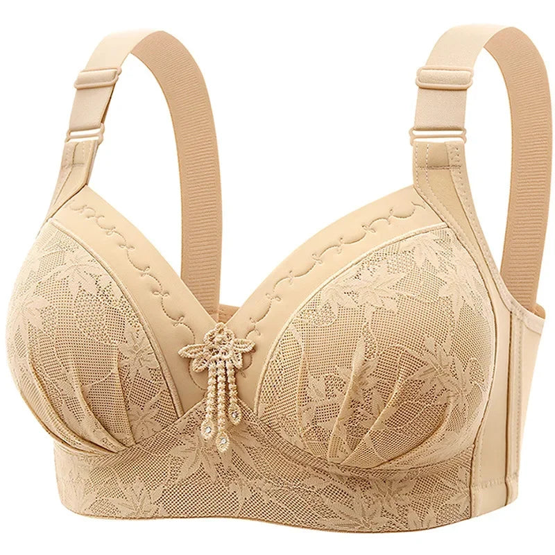 Underwire women's big sixe underwear erotic lingerie sexy bras push up bra  push-up bras Four-row Bra For Front Opening Bras