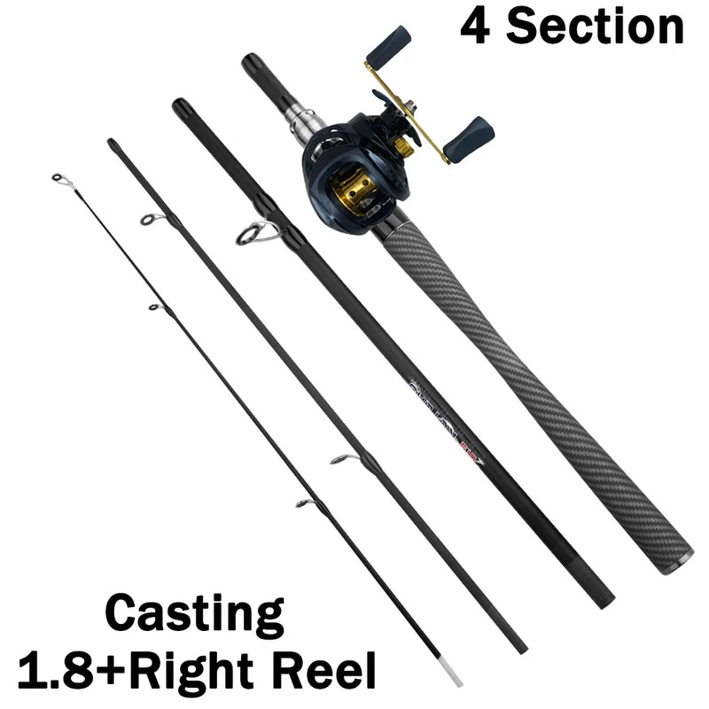 Sections Casting Spinning Fishing Set 1.8 - 2.1m Carbon - View 8 | SAMAG