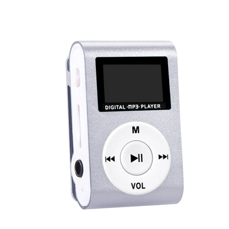 MP3 Player Portable Mini Music Stereo Speaker Clip LCD Display Support TF Card Noise Cancelling Lossless Sports Student Walkman