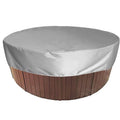 Round Bathtub Cover Outdoor Anti-Uv Spa Hot Tub Dust Cover Foldable Sunscreen Dustproof Waterproof Covers Swimming Pool Cover