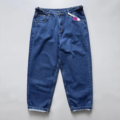 Japanese Vintage Washed Tapered Straight Denim Jeans | SAMAG