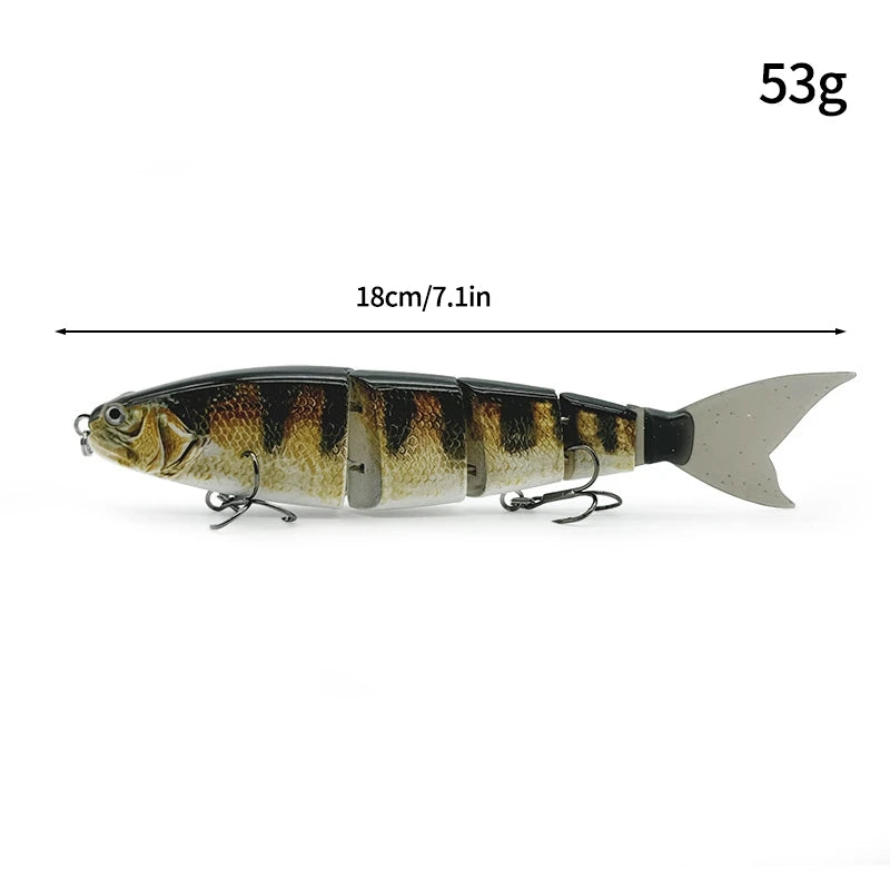 11.5cm 18.5g Balam Glide Bait Swimbait Joint Giant Pike | SAMAG