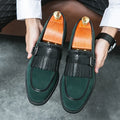 Men's Dress Loafers With Tassels Decor, Fashionable Shoes