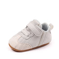 Spring Autumn Baby Unisex First Walking Indoor Outdoor Toddler Shoes With High Quality PU Leather And Soft TPR Sole For 0-18M