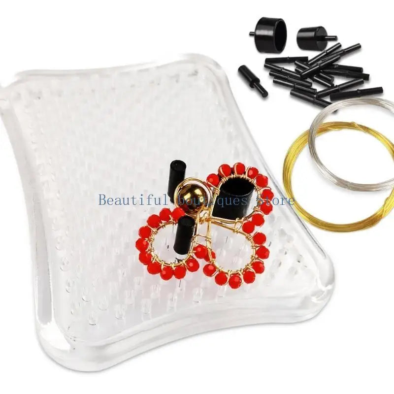 U4LF Wire Beading Jig Wire Shaping Jig Set Jewelry Making Tool for Beginner Women men