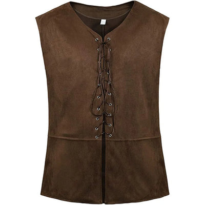 Men's Pirate Vest Costume Medieval Adult Halloween | SAMAG