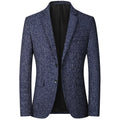 Brand Spring Autumn Men Tweed Blazer Two Buttons Notched | SAMAG