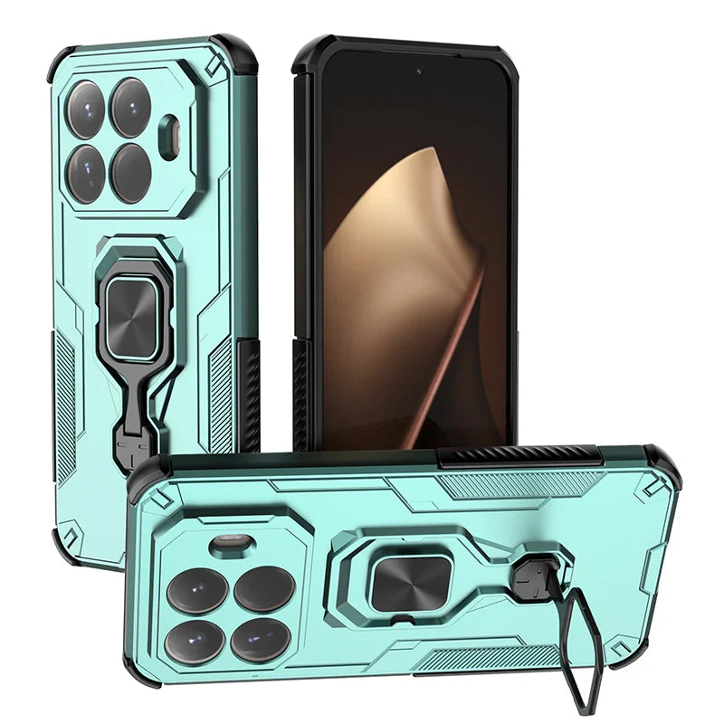 For Xiaomi 15T Pro 5G Case Car Magnetic Ring Stand Armor Phone Cases for Xiaomi15T Xiomi Mi15T Mi 15 T T15 Xiaomi15T Back Cover