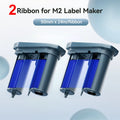 2Rolls Balck White or Color Ribbons of Niimbot M2 Thermal Transfer Label Printer Home Office 20-50mm Width Pint up to 24 Meters