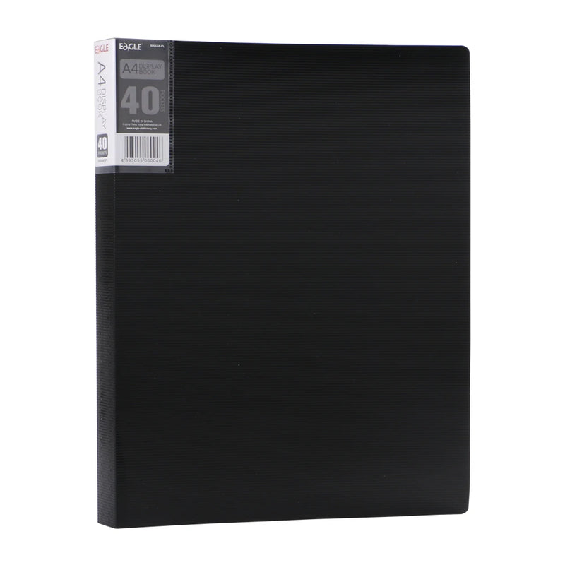 A4 Display Book 40-Pocket Art Portfolio Folder Displays 80-Page Artwork Photo Document Certificates