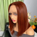 Straight Short Bob Lace Frontal Human Hair Wigs Ombre Blonde HD Transparent Brazilian Highlight 13x6x2 Lace Front Wig For Women