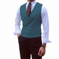 Fashion Solid Vests for Men Casual Style Sleeveless Male Fashion Waistcoat 1 Piece Slim Fit Beach Prom Party Suits Vest