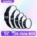 Godox UL-Octa BOX 60cm 90cm 120cm 150cm Octagonal Softbox Bowens Mount Quick Release Foldable with Diffuser Grid