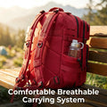 45L Large Capacity Tactical Hunting Backpack For Men With MOLLE Webbing System Dual Cup Holders Outdoor Survival Hiking Camping Rucksack For Wilderness Trip Travel Daily Work Commute Outdoor Camping Activities Gear Storage Ba