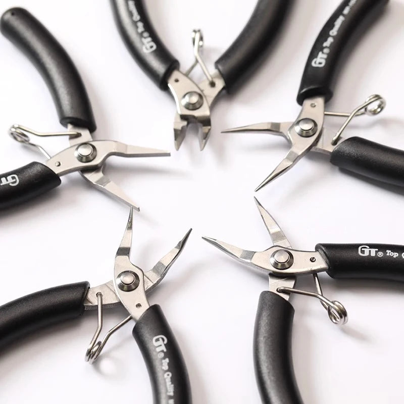 Jewelry Pliers Set, Making Tools, Mini Kit with Wood Pallet, for DIY Crafting Beading - Visuel 2 | SAMAG