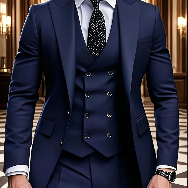 2026 Best Selling Formal Suit Single Breasted Business Outfit Four Seasons mens suits 3 piece