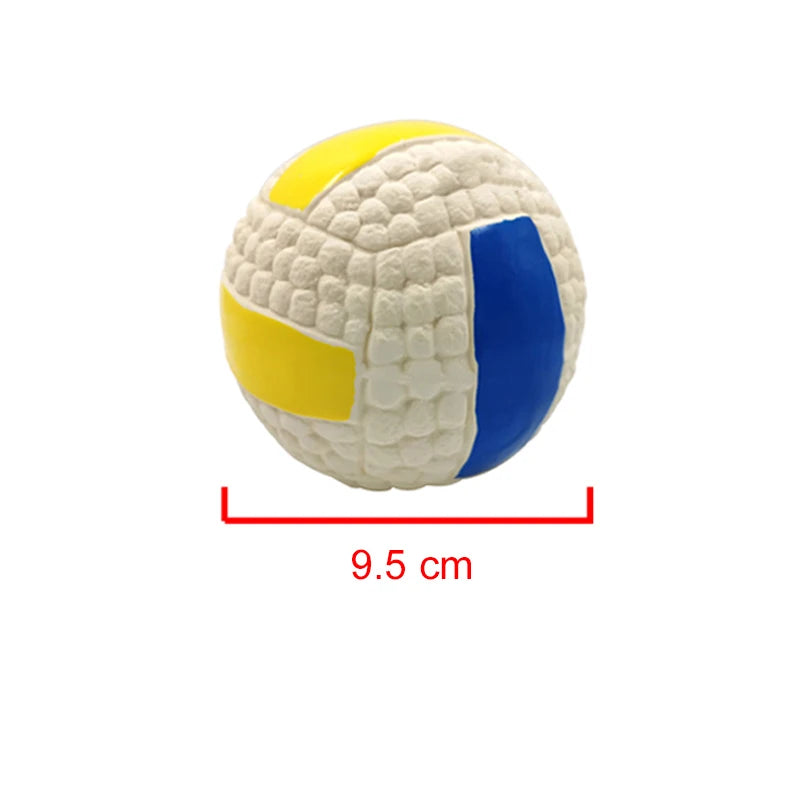 Toys For Small Large Dogs Chihuahua Golden Retriever Natural Latex Dog Balls Anti Bite Interactive Dog Chew Toy Pet Squeak Toys