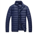 2026 Men Black Hooded Coat, Blue Zipper Control Winter Down Jacket, Green Lightweight Design Parkas Jaqueta, Asian Size M-5XL