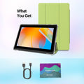 BAKEN 10-inch Tablet (Android 13, Quad-core, 2GB+32GB, supports 1TB expansion, WiFi 6, dual cameras); includes protective case