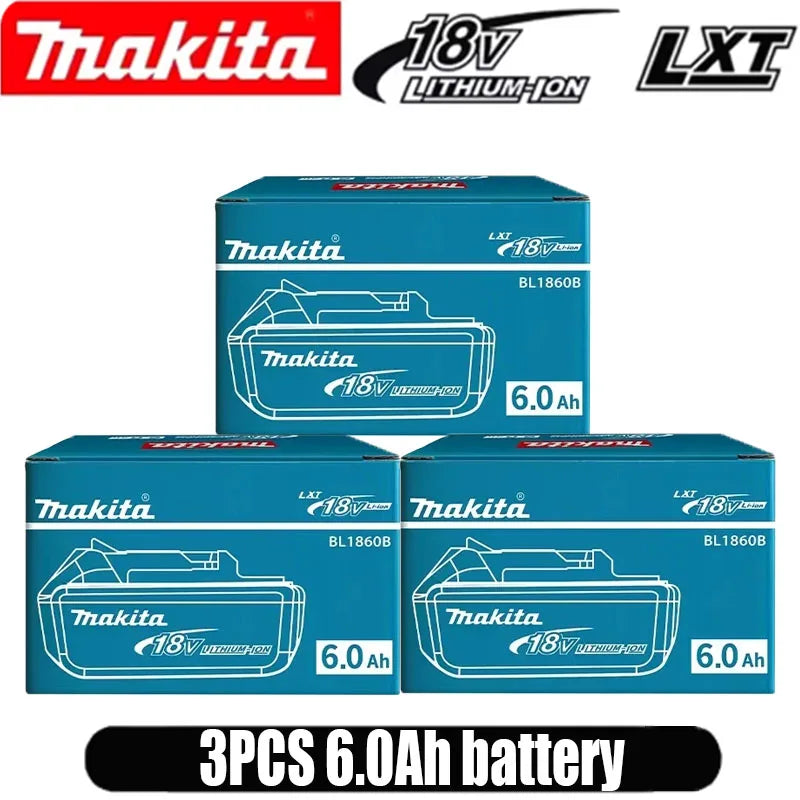 Original Makita 6Ah for Makita 18V Battery BL1830B BL1850B BL1850 BL1840 BL1860 BL1815 Replacement Lithium Battery