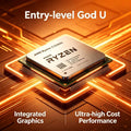 AMD Ryzen 3 3200G 4-Core 4-Thread 4.0GHz Boost AM4 Radeon Vega 8 Graphics CPU. Built-in GPU for gaming without a discrete card