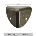 12pcs Round corner triple cornered metal corner protection edge hardware wooden box right-angle corner protection edge