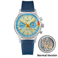 Sugess Pilot Watch with Seagull Movement Swanneck Wristwatch Mechanical Chronograph Sappire Crystal Military Limited Racing 1963