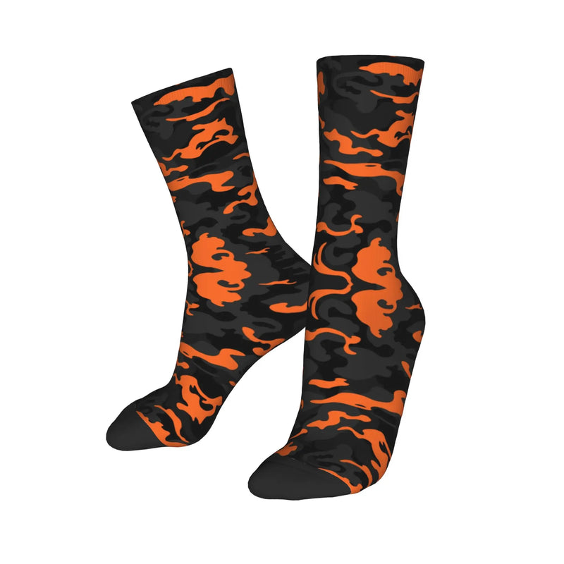 Custom Cute Military Camo Camouflage Army Socks Women Men Warm 3D Printing  Sports Basketball Socks