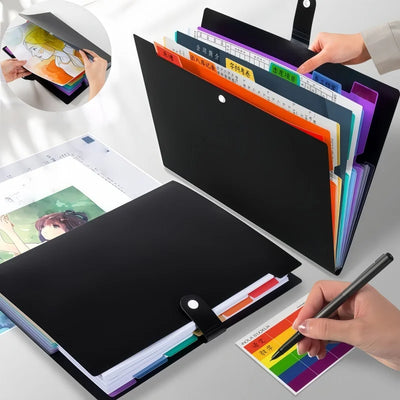 A4 Multi - layer 7 - grid Folder, Color Classification File | SAMAG