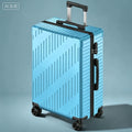 Large Capacity Aluminum Frame Luggage, 20/24 Inch Spinner Wheels Travel Suitcase, Sturdy & Durable for Men & Women