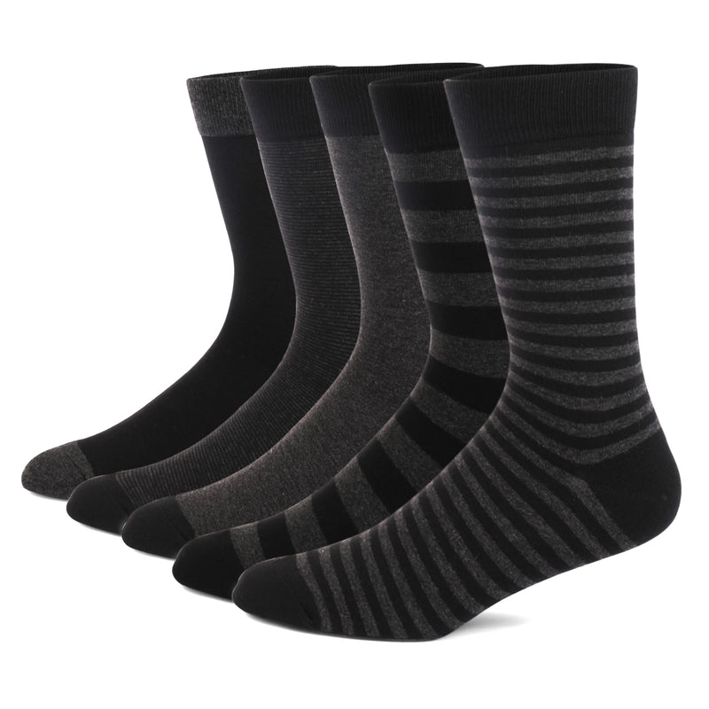 5 Pairs Men's Dress Socks Plus Large Size， Combed Cotton | SAMAG