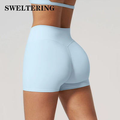 High Waist Yoga Shorts Women's Summer Breathable Sports | SAMAG