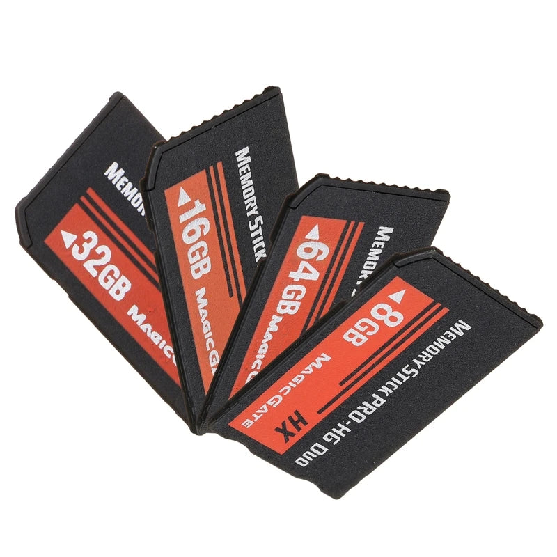 2025 New 64GB 32GB 16GB 8GB Memory Stick MS Pro for Duo Memory Card Full Real Capacity HX Game Card Memory Card For PSP2000 3000