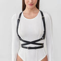 Women's Belt Woman Harness Belt Lingerie PU Leather Harness Suspender Harness Chest Harness Women Top Clothing Accessories