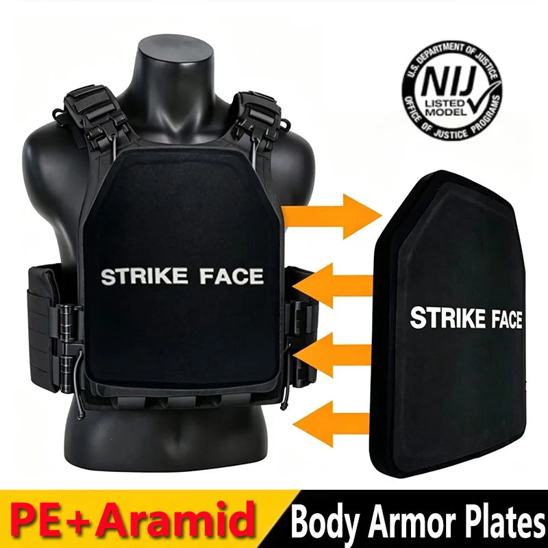 Defensive Shield UHMWPE+Aramid Plate IVL protective tactical insertion board backpack deck defense shield self-defense