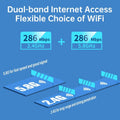 600Mbps WiFi 6 USB Wireless Network Card 2.4G/5GHz Adapter Driver - Free Bluetooth 5.4 for PC Laptops - Visuel 3 | SAMAG