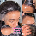 Wear And Go HD Lace Front Wigs 13x6 Straight Human Hair Wig Brazilian 42 Inch Transparent 5X5 Gluless Wigs With Natural Hairline
