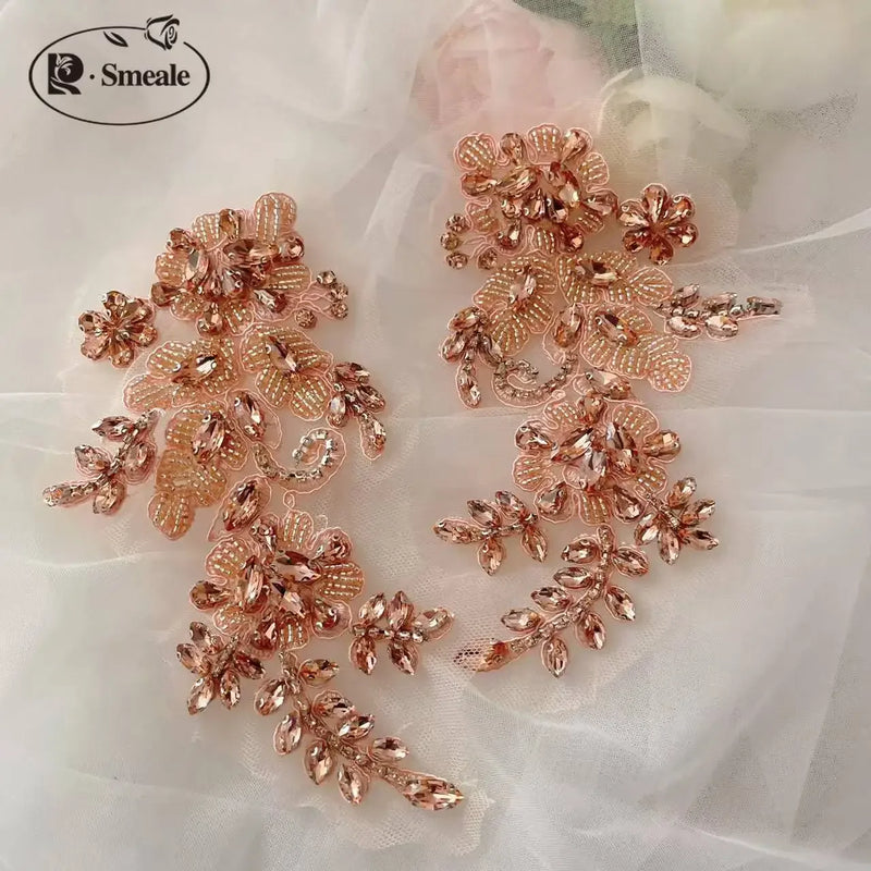 Handsewn Rhinestone Flower for Wedding Dress, Coats - View 11 | SAMAG
