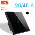 Tuya Smart Water Heater Switch WIFI Touch Sensor 4000W/8800W 20A/40A Boiler Switch Wall Smart Home Siri Voice Control