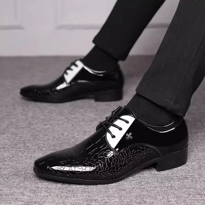Pointed Toe Dress Plus Size Shoes Italian Oxford for Men | SAMAG