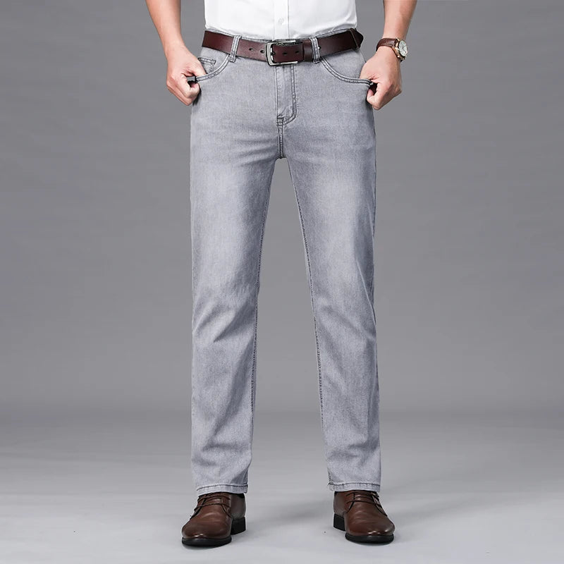 Summer Brand Business Casual Men's Straight Denim | SAMAG