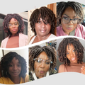 Synthetic Dreadlock Braided Half Wig Black Brown Blonde Grey Soft Faux Locs Natural Style Cosplay Costume Party Daily Anime Wigs
