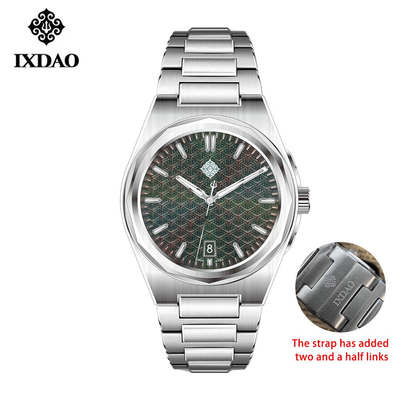 IX&DAO 2026 New 37mm Warrior Men's Automatic Mechanical Watch PT5000 Movement Sapphire Stainless Steel Waterproof 10Bar BGW9