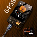 64GB Bluetooth MP3 Player,2.4' Touch Lossless MP3 W/HiFi FM Recorder,Long Battery Walkman For Student Sport,512GB Expandable
