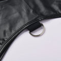 Mens Faux Leather Undershirts Sleeveless Hooded Tops Male Tank Tops Nightclub Stage Clothes Sexy Vests for Men