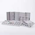 1 Set, (Including 8PCS) Flocking Jewelry Box Jewelry Tray